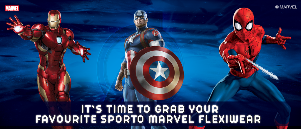 It’s time to grab your favourite Sporto Marvel Flexiwear - Sporto