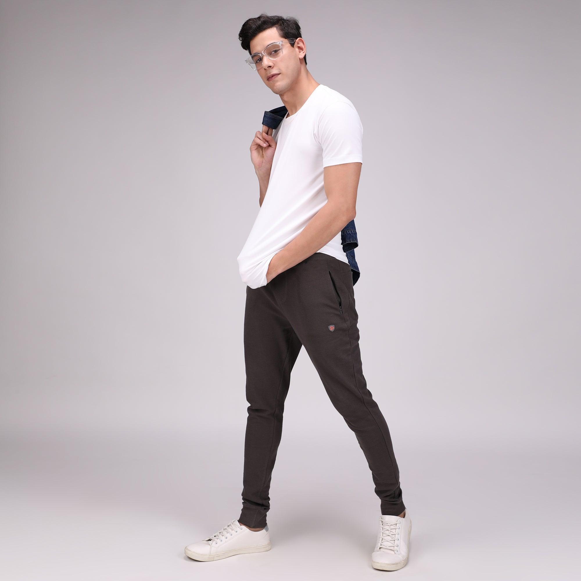 Round Neck Fluyid Cotton Rich, Solid Colour T-shirt Pack of 2