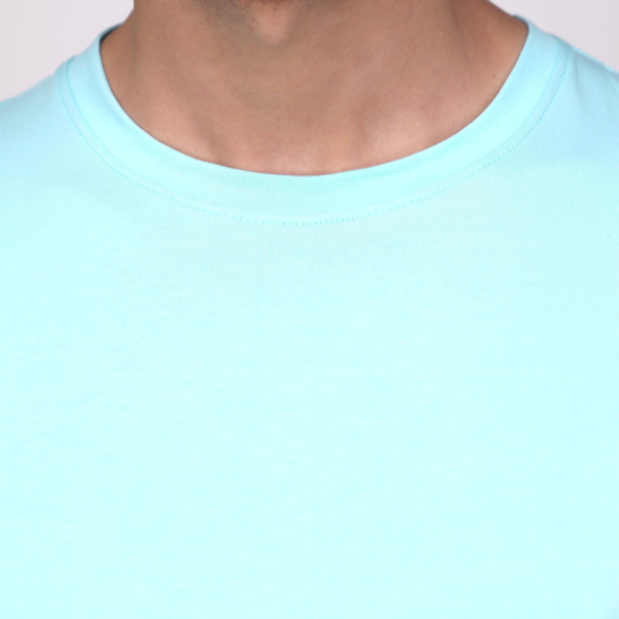 Round Neck Fluyid Cotton Rich, Solid Colour T-shirt Pack of 2