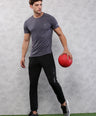 Instacool Solid Jersey Tee - Charcoal