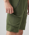 Sporto Men's Cotton Bermuda Shorts with 6 Pocket - Green