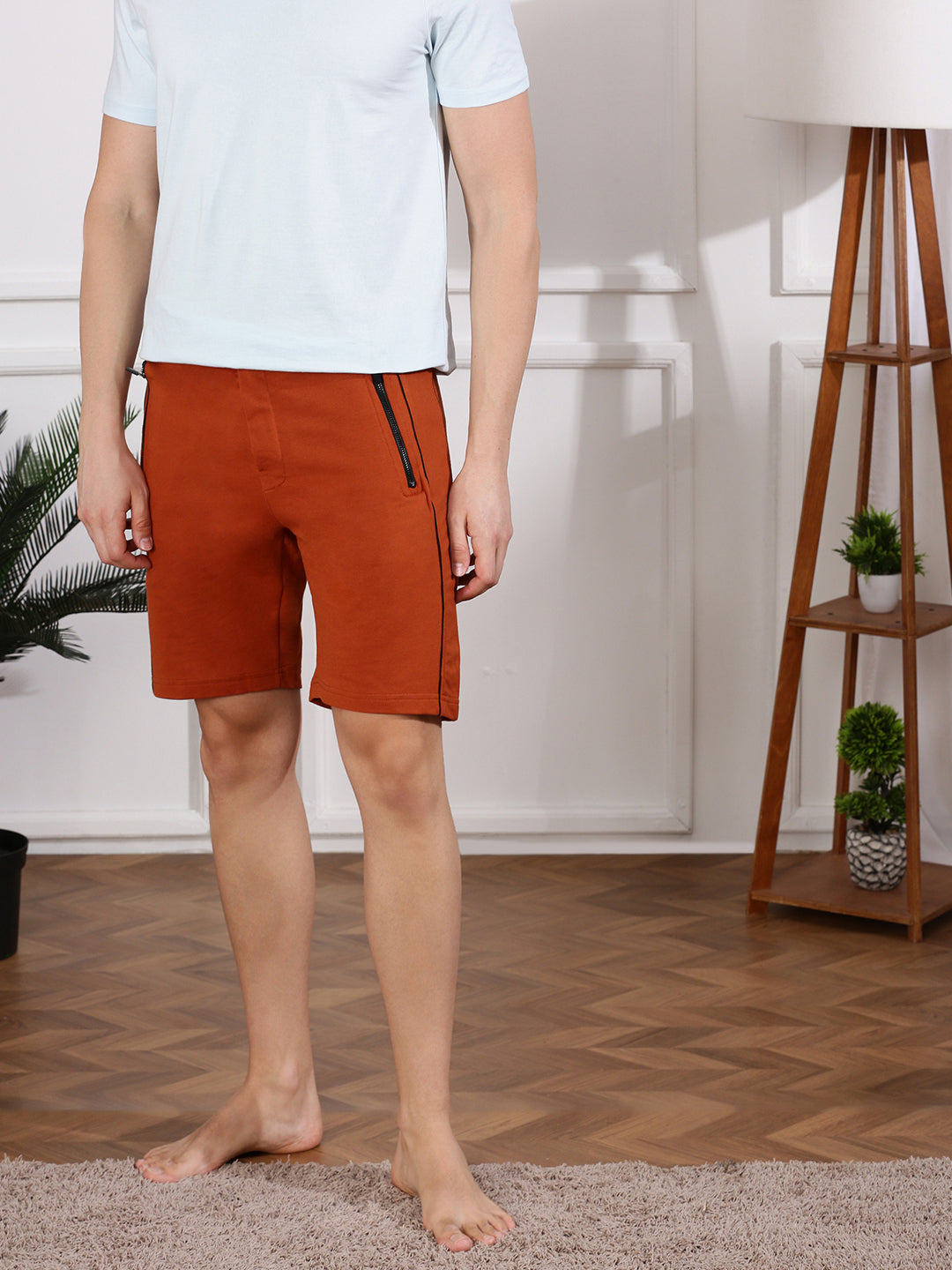 Sporto Men's Cotton Bermuda Shorts - Brown