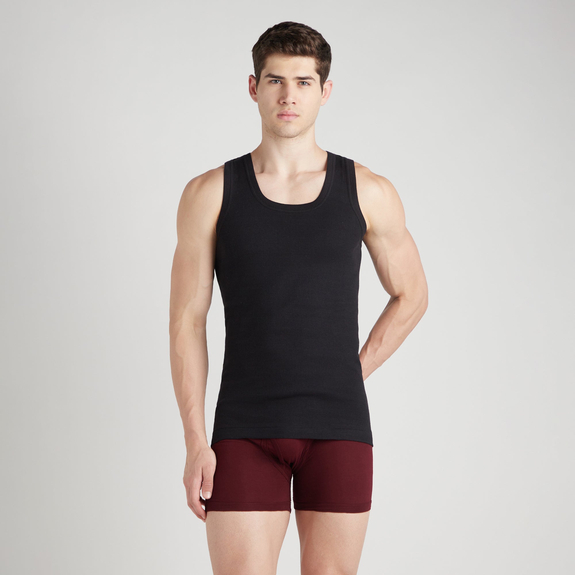 Men's Solid colour Vest (Pack of 3)