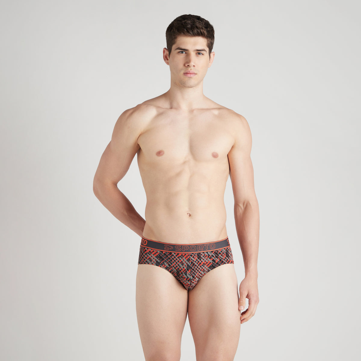Sporto Shapelock Brief Multicolour Pack of 3