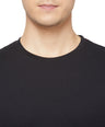 Cotton Blend Tees – Round & V-Neck (Sapphire Blue + Black)