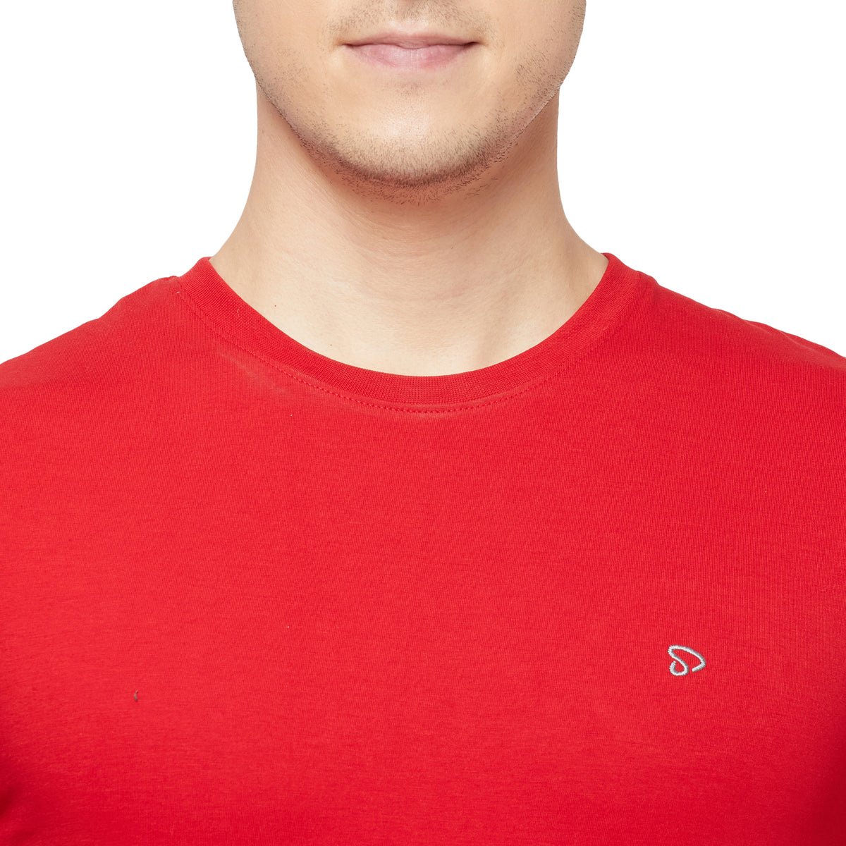 Cotton Blend Tees – Round & V-Neck (Grey With Flakes + Pure Red)