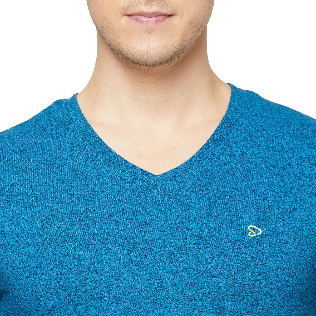 Cotton Blend Tees – Round & V-Neck (Sapphire Blue + Black)