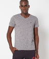 Cotton Blend Tees – Round & V-Neck (Grey With Flakes + Pure Red)