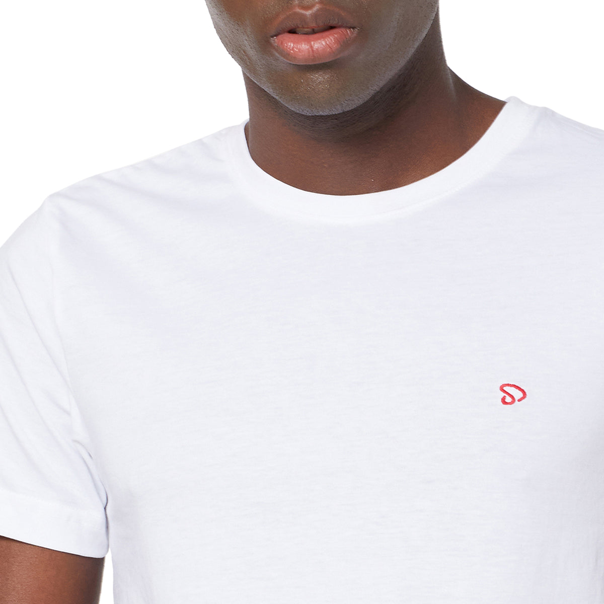 Blue Cotton Bermuda with Zipper Pockets + White Solid T-Shirt Combo