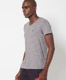 Cotton Blend Tees – Round & V-Neck (Grey With Flakes + Pure Red)