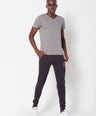 Cotton Blend Tees – Round & V-Neck (Grey With Flakes + Pure Red)