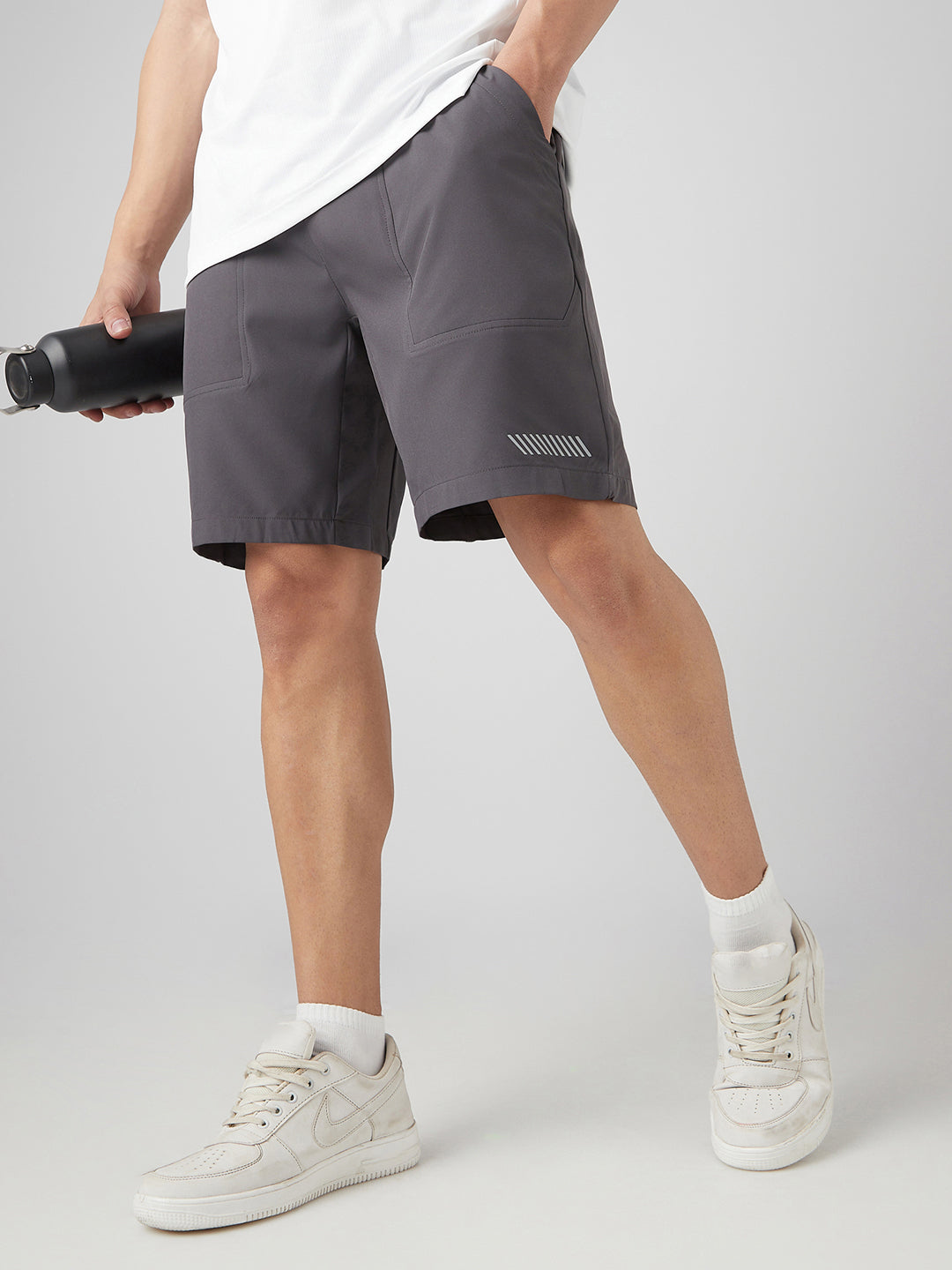 Sporto Men's Ultra Light Shorts Dry fit Bermuda Shorts - Charcoal