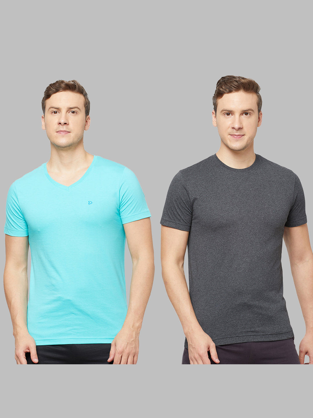 Cotton Blend Tees – Round & V-Neck - Combo