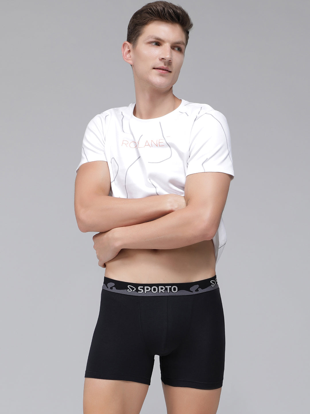 Sporto Neo Men's Spandex Trunks Multicolour pack of 5