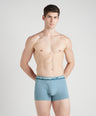Shapelock Men's Solid Cotton Square Trunks