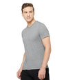 Blue Cotton  Bermuda with Zipper Pockets + Grey Solid T-Shirt Combo