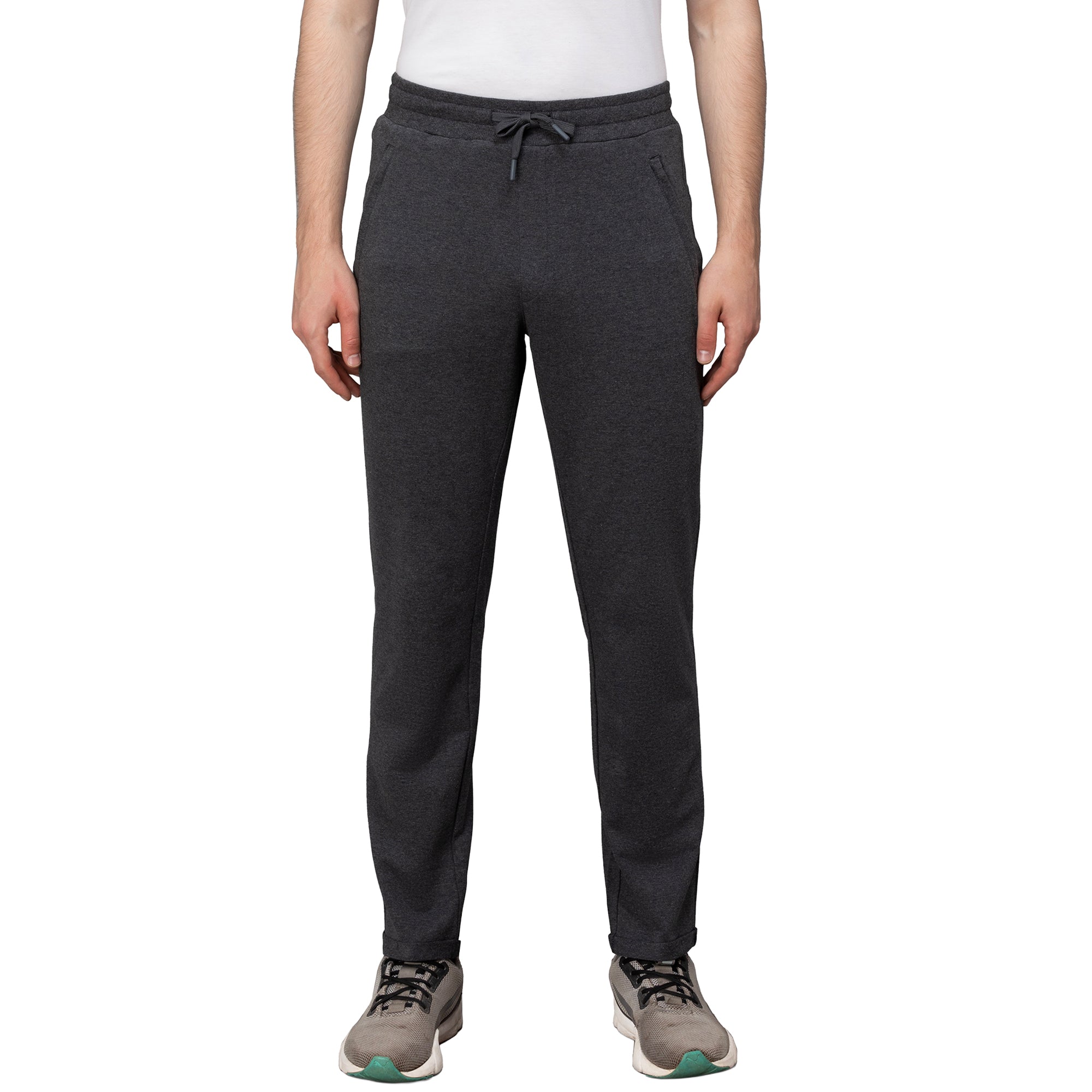 Sporto Men's Wow Trackpant  Charcoal Melange
