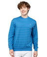 Sporto Men's Ribbed stripe Round Neck Blue Heaven Sweatshirt