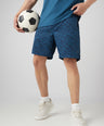 Sporto Men's Techno Printed Dry Fit Bermuda Short - Airforce