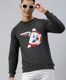 Sporto Marvel Printed Sweatshirt for Men | Black
