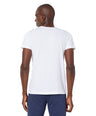 Blue Cotton Bermuda with Zipper Pockets + White Solid T-Shirt Combo