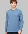 Sporto Men's Hexaknit Fullsleeve  Winterblue T-shirts
