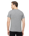 Blue Cotton  Bermuda with Zipper Pockets + Grey Solid T-Shirt Combo