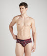 Sporto Men's Printed Spandex Brief Multicolour Pack of 3