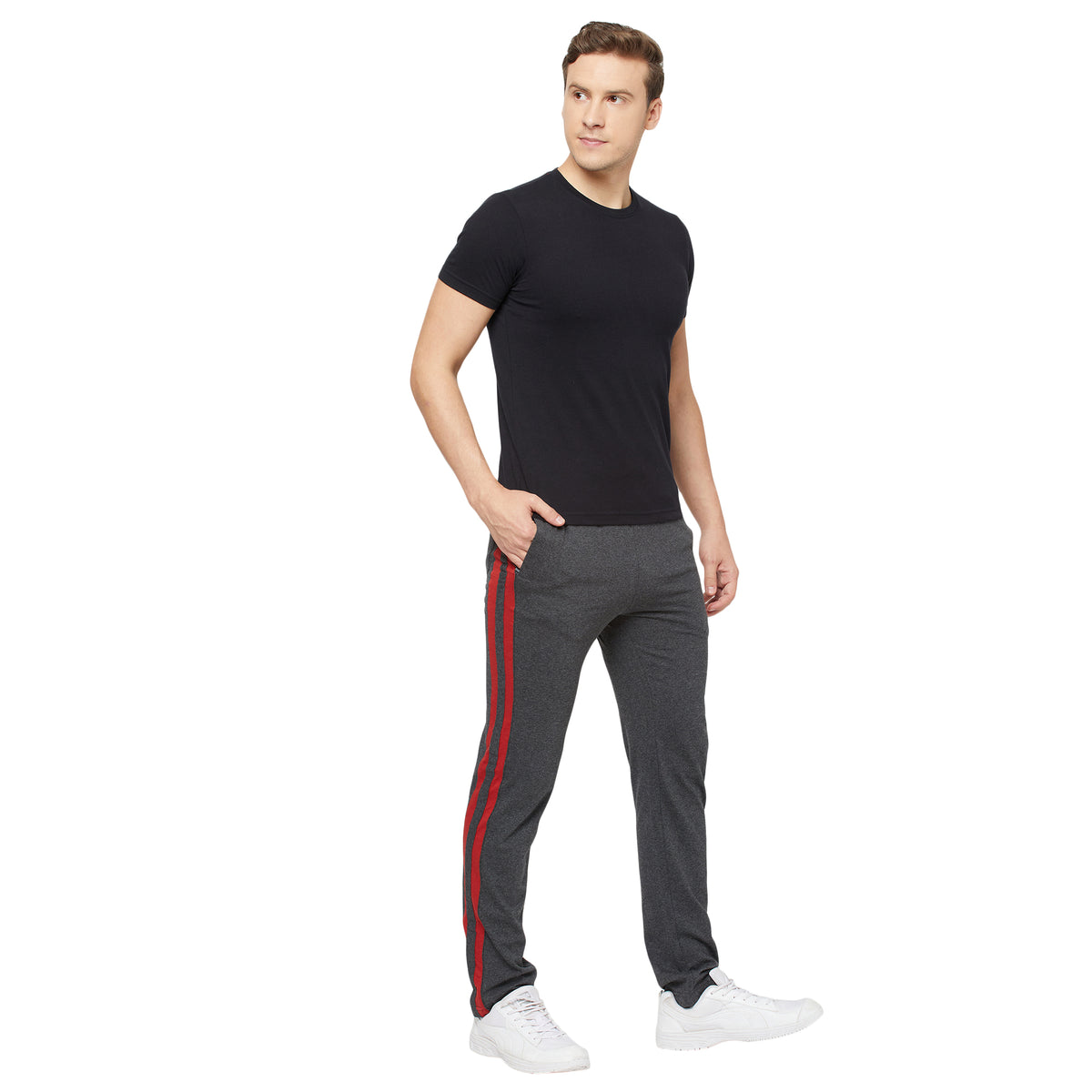 Cotton Blend Tees – Round & V-Neck (Sapphire Blue + Black)