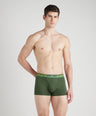 Shapelock Men's Solid Cotton Square Trunks