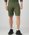 Sporto Men's Cotton Bermuda Shorts with 6 Pocket - Green