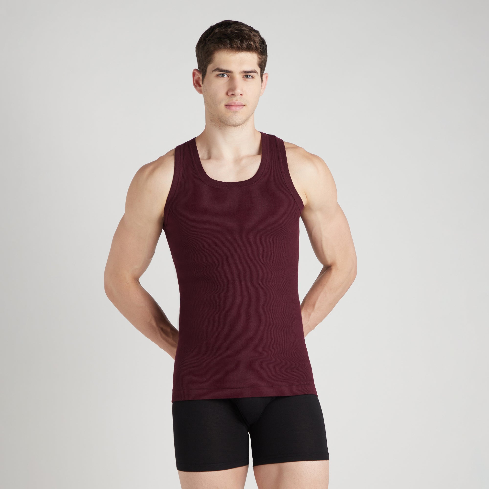 Men's Solid colour Vest (Pack of 3)