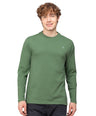 Sporto Men's Hexaknit Fullsleeve Stone Green T-shirts