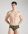 Sporto Men's Printed Spandex Brief Multicolour Pack of 3
