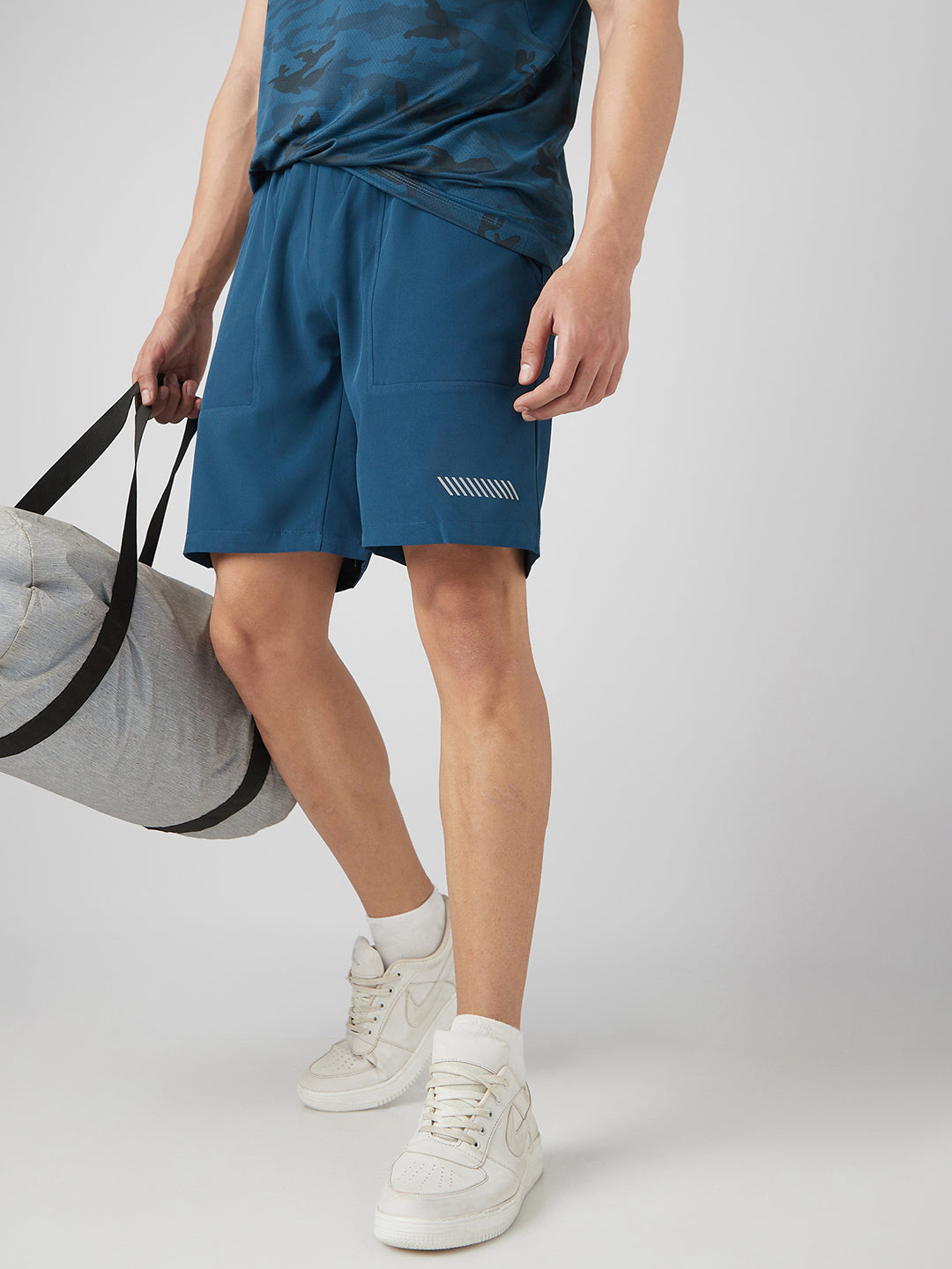 Sporto Men's Ultra Light Shorts Dry fit Bermuda Shorts - Airforce