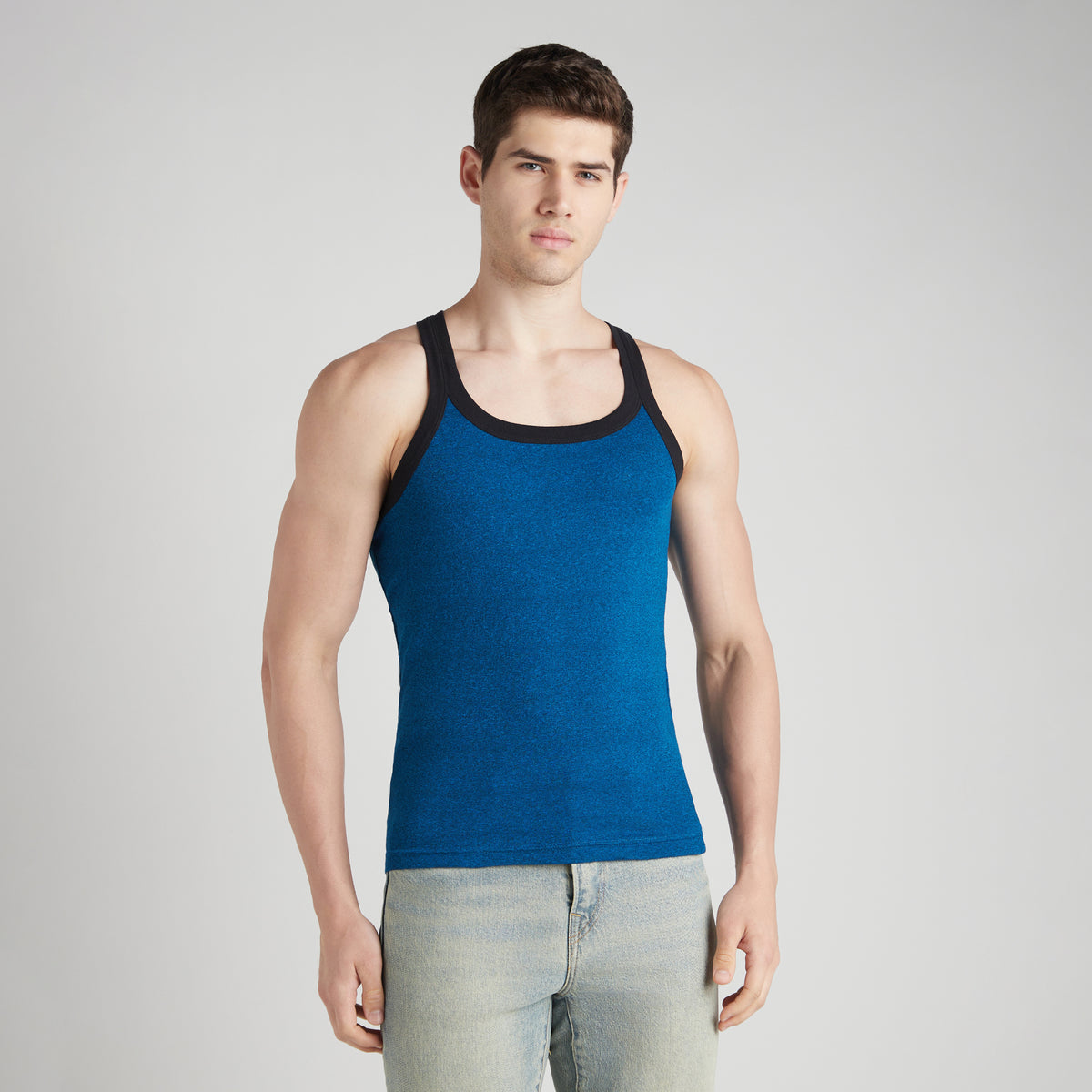 Men's Solid Gym Vest - Pack of 2