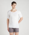 Sporto Men's Solid Cotton Under Shirt