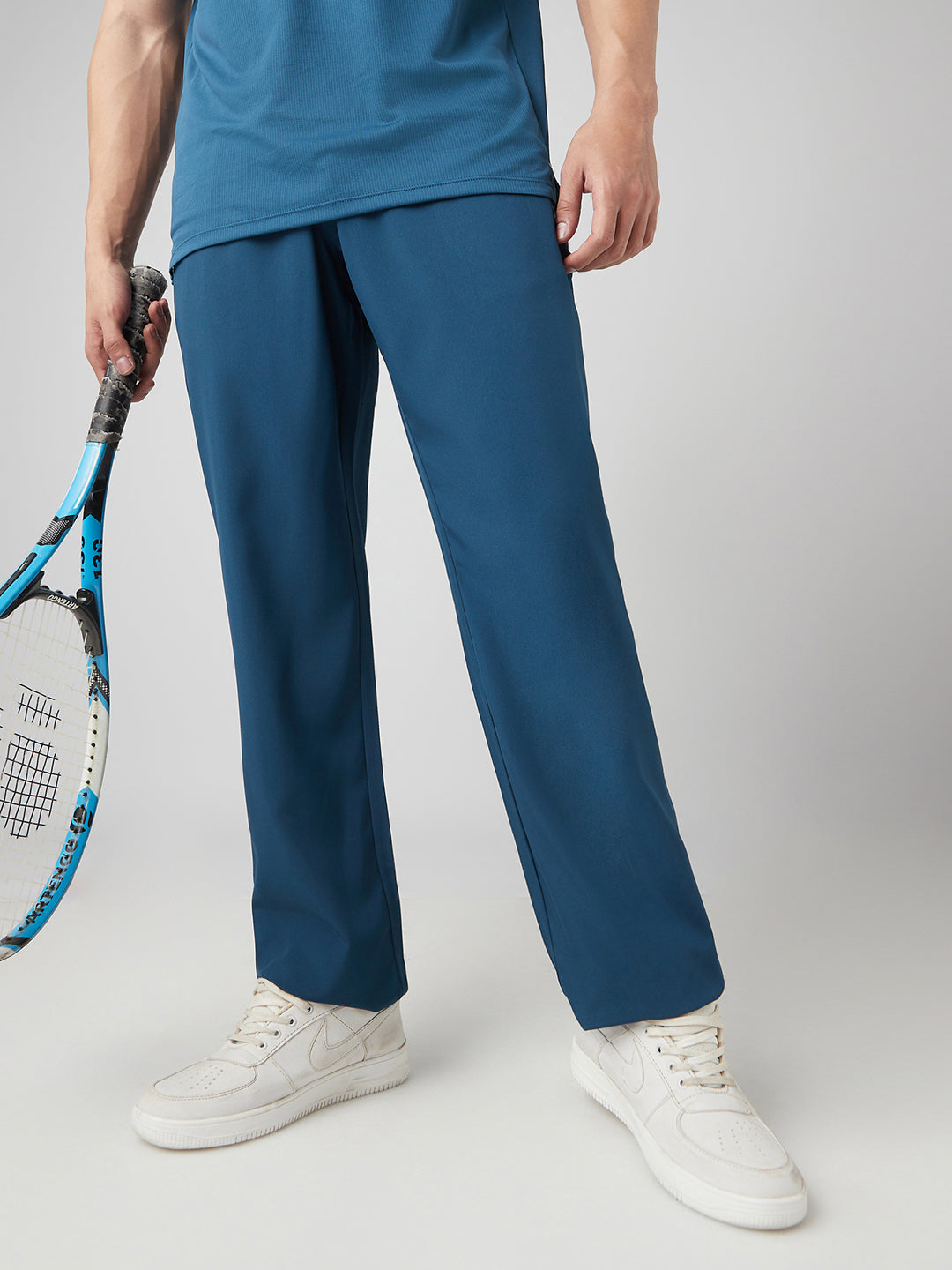 Sporto Men's Instacool Ultra Lite Track Pant - Blue Charcoal