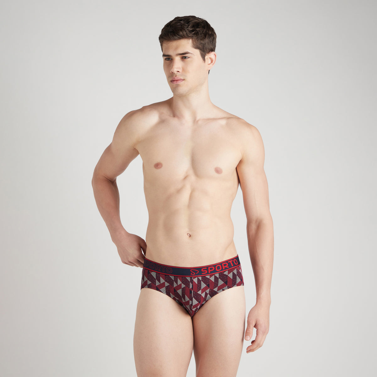 Sporto Shapelock Brief Multicolour Pack of 3