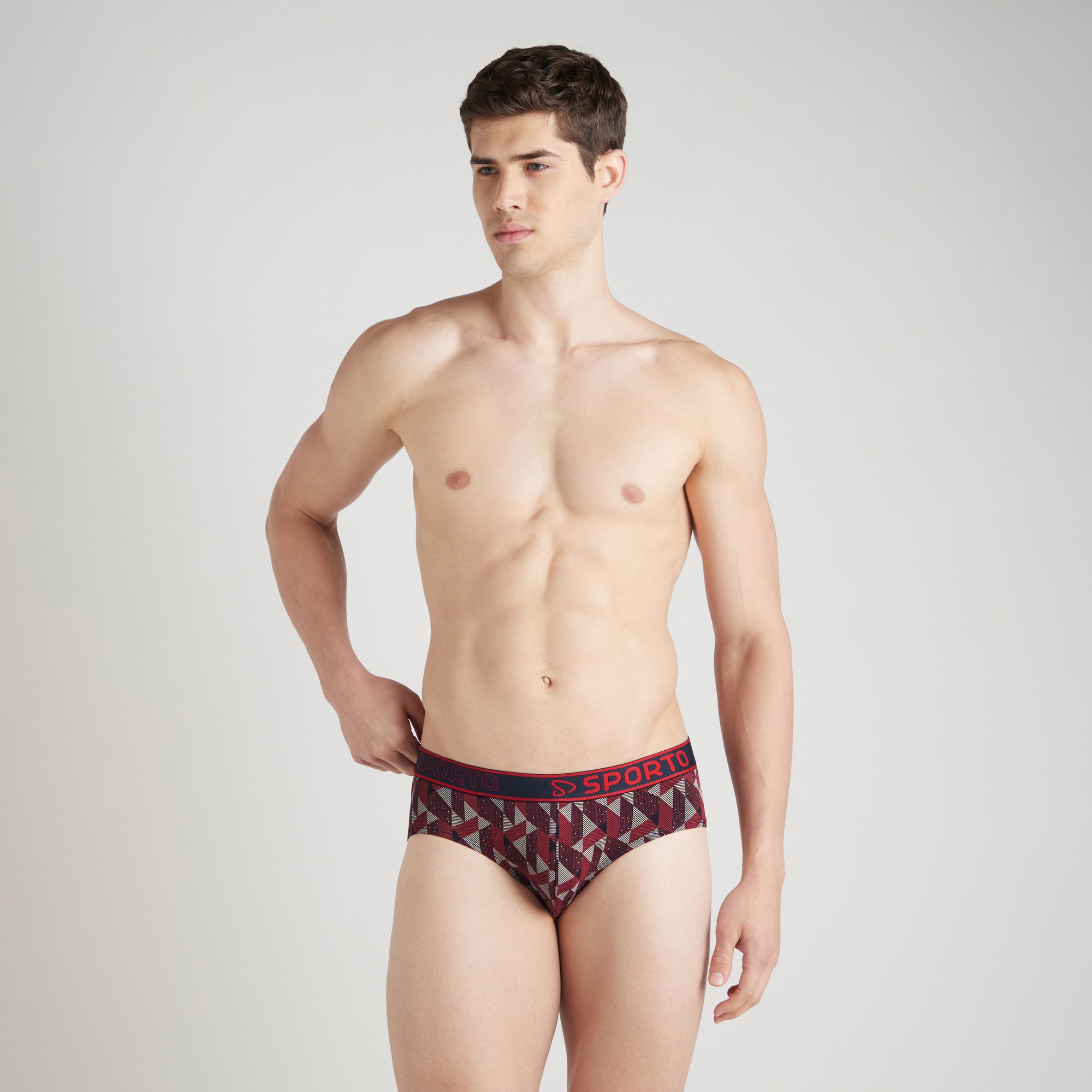 Sporto Shapelock Brief Multicolour Pack of 3