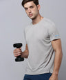 Sporto Men's Insta cool Solid Jersey tee - Grey