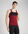 Sporto Men's  Cotton  Gym Vest with  Contrast  Panel Multicolour Pack of 3