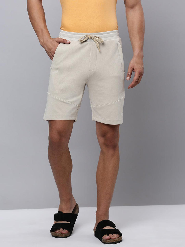 Sporto Men's Wow Cotton Rich Bermuda Shorts - Beige