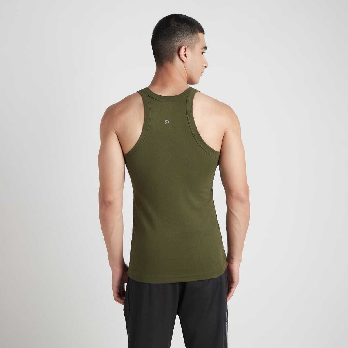 Sporto Men's  Cotton  Gym Vest with Side Contrast  Panel Multicolour Pack of 3