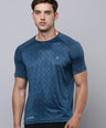 Sporto Men's Instacool Printed Jersey Tee - Air force