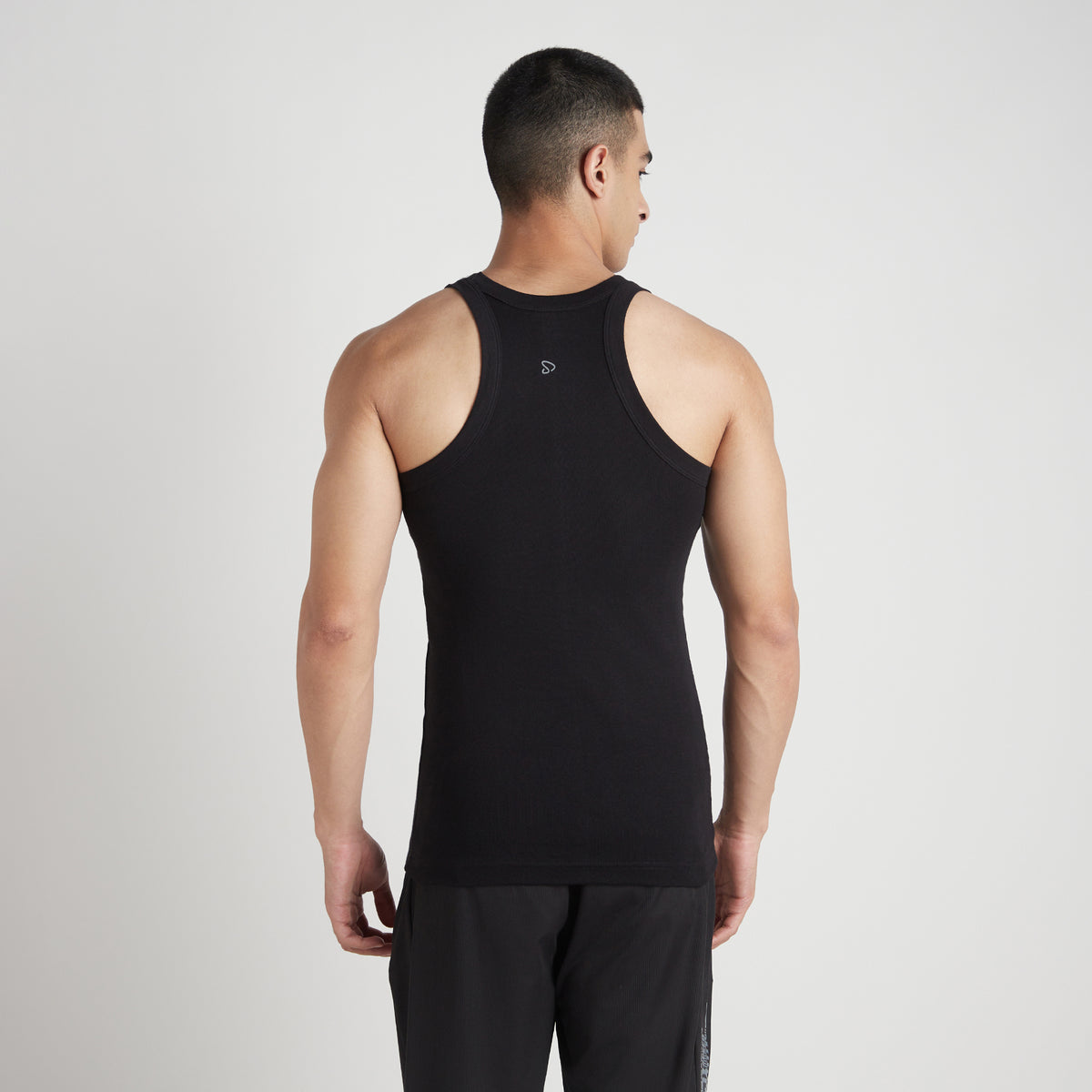 Sporto Men's  Cotton  Gym Vest with Side Contrast  Panel Multicolour Pack of 3