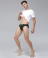 Sporto Men's Cotton Brief - Olive
