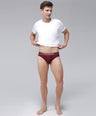 Sporto Men's Cotton Brief - Maroon