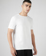 Sporto Men's Fluyid Cotton Round Neck T-shirt - White