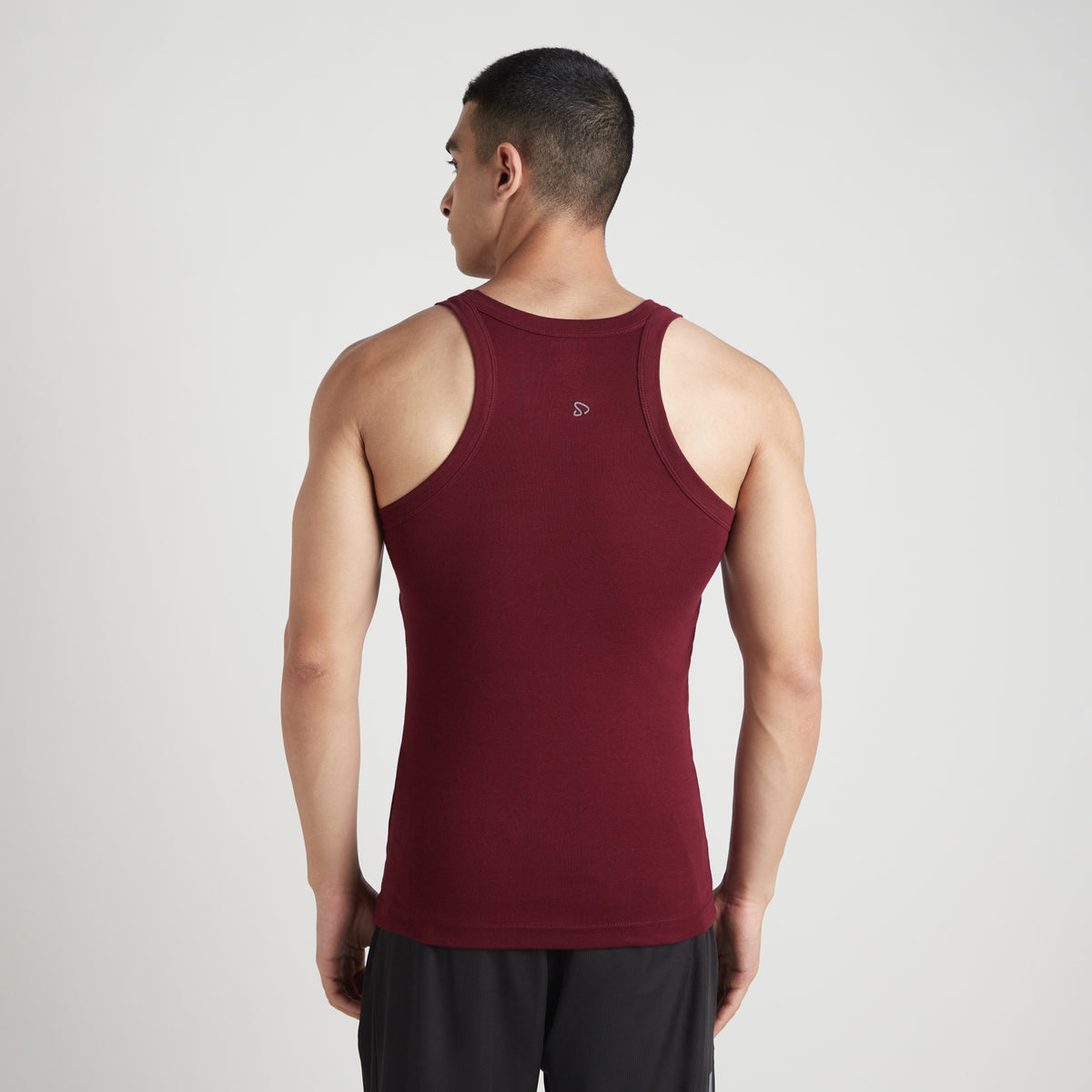 Sporto Men's  Cotton  Gym Vest with Side Contrast  Panel Multicolour Pack of 3